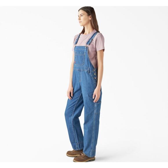 Dickies Women's Relaxed Fit Bib Overalls size S - Picture 1 of 5